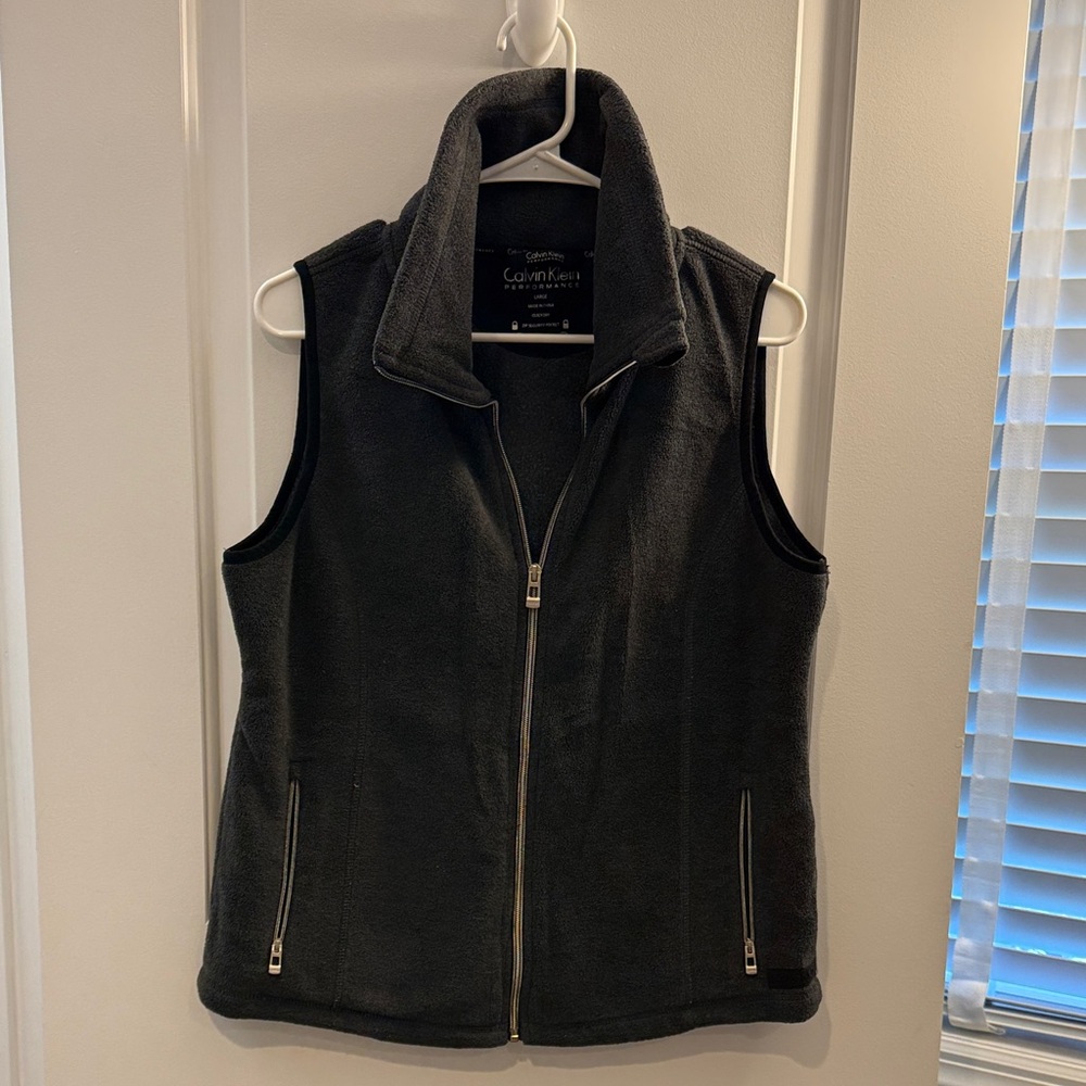 Calvin Klein Charcoal Fleece Vest